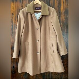 Johnston Murphy Wool Blend Large Women’s Camel Color Coat